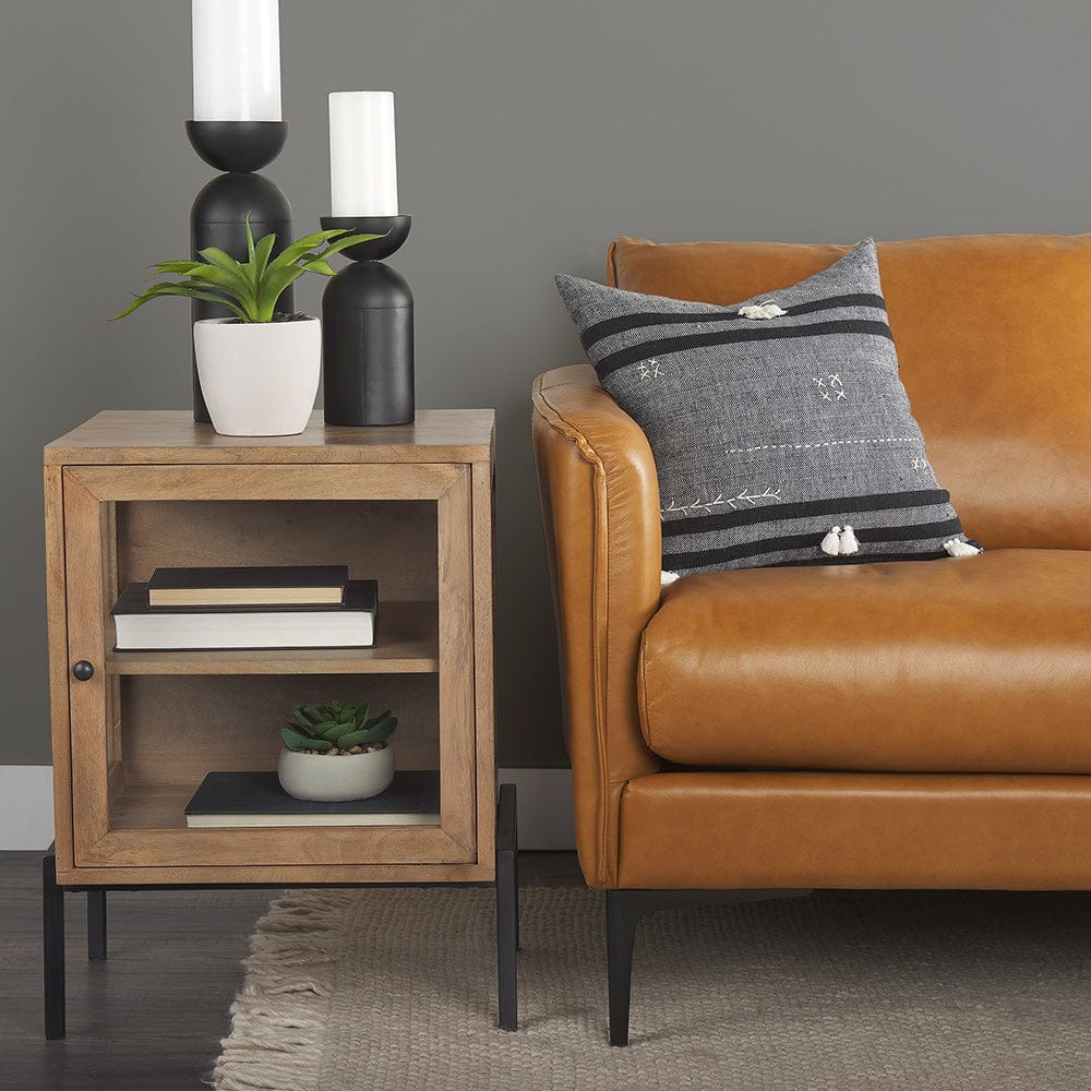 Mercana - Lake Como 85.8L x 36.6W x 32.3H Tan Leather Three Seater Sofa - 69689 view 14