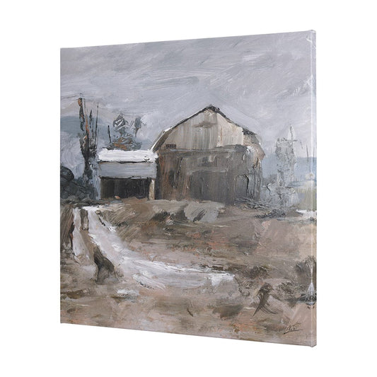 Mercana - Late Autumn in Countryside II by Mercana Studio a Hand Embellished Textured Canvas - 102200-L view 2