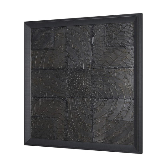 Mercana - Layered Alloy I by Studio M a handmade Original 3D Textured Framed Artwork - 15594 view 2