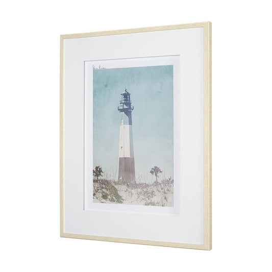 Mercana - Lighthouse III-Peggy's Cove by Mercana Studio a Hand Embellished Framed Art Print Matted under Glass - 15759 view 2