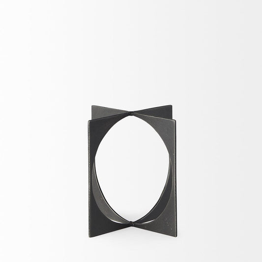 Mercana - Lima Gunmetal Gray Metal Small Decorative Object - 69249_CLOSEOUT view 2