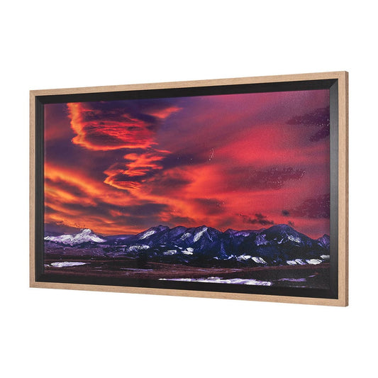 Mercana - Livingston Peak by Gary Blatter a Hand Embelished Textured Framed Art Print Matted under Glass - 15402 view 2