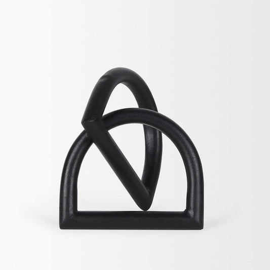 Mercana - Locke Small Matte Black Metal Decorative Object - 70526_CLOSEOUT view 2