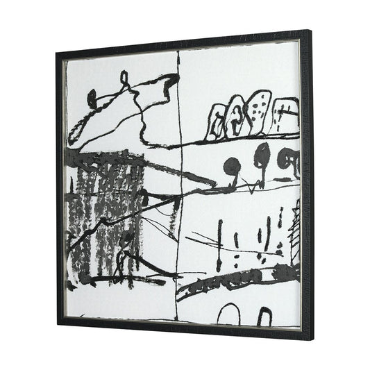 Mercana - Lost Treasure Map II by Mercana Studio a Hand Embellished Textured Framed Art Print - 15327 view 2
