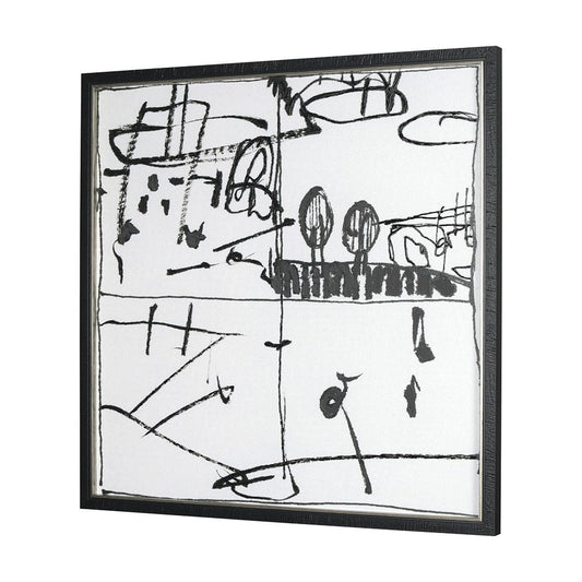 Mercana - Lost Treasure Map IV by Mercana Studio a Hand Embellished Textured Framed Art Print - 15329 view 2