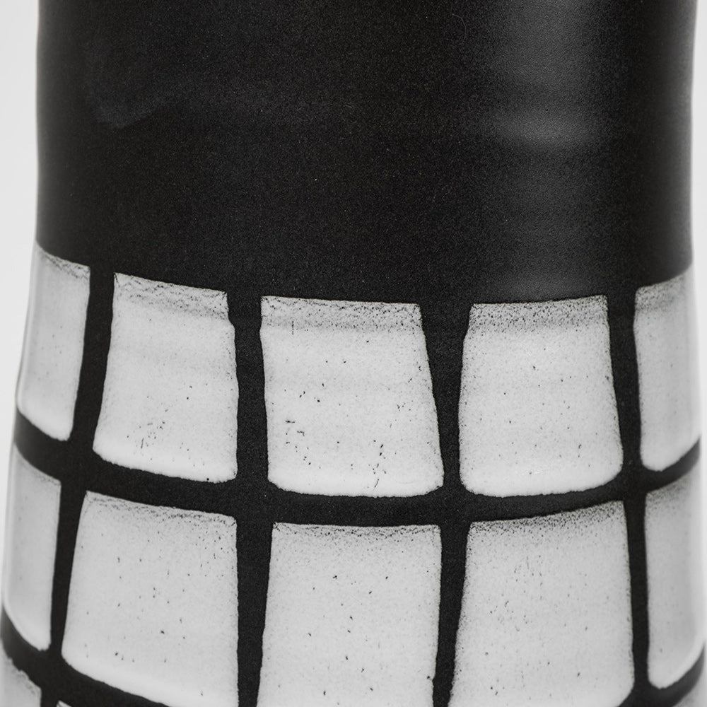 Mercana - Luanda Large Black/White Large Ceramic Vase - 68103 view 4