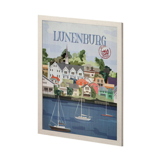 Mercana - Lunenburg Go Canada L by Mercana Studio a Hand Embellished Decograph Framed Art Print - 13790 view 2