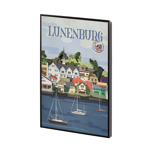 Mercana - Lunenburg Go Canada SM by Mercana Studio a Hand Embellished Decograph Framed Art Print - 13770 view 2