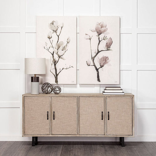 Mercana - Magnolia I by Gabrielle Campbell a Hand Embellished Textured Canvas - 101620-S view 2