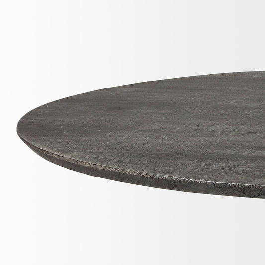 Mercana - Maxwell 54" Brown Solid Wood Top Brown Metal/Wood Base Dining Table - 67849-AB view 2