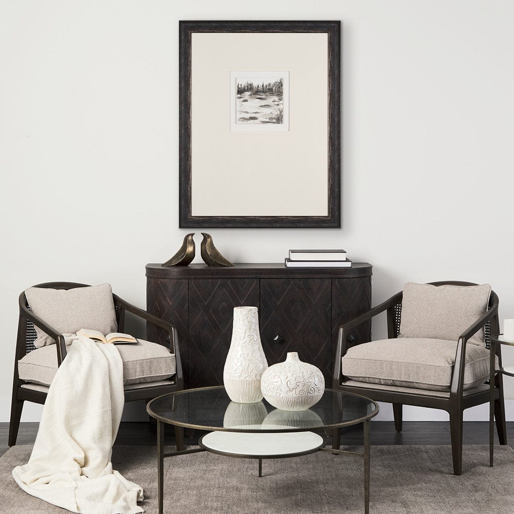 Mercana - Meadow View by Studio M a handmade Original Framed Artwork under Glass - 15103 view 8