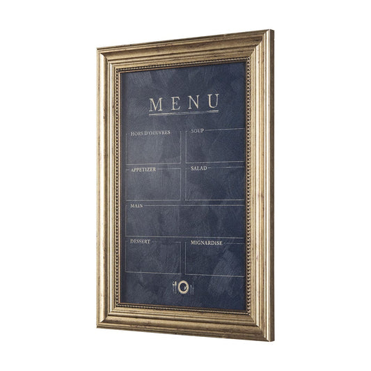 Mercana - MENU II by Mercana Studio a Hand Embellished Textured Framed Art Print Matted under Glass - 14098 view 2