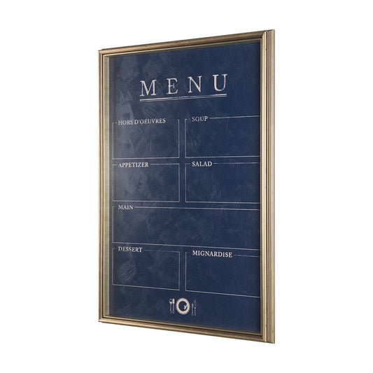 Mercana - MENU II by Mercana Studio a Hand Embellished Textured Framed Art Print Matted under Glass - 14100 view 2