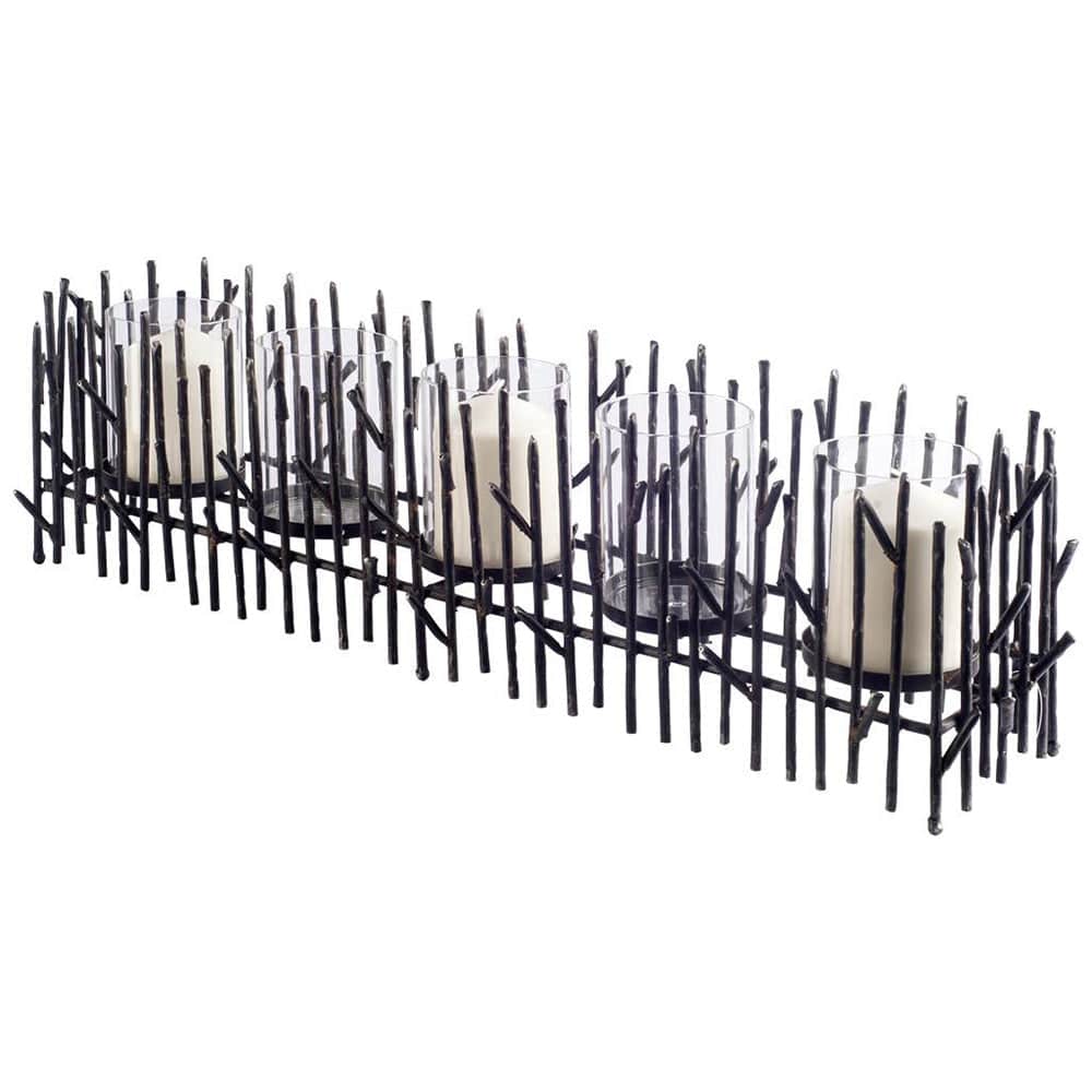 Mercana - Mondavi Dark Metal Twigs Table Candle Holder - 53332_CLOSEOUT view 1