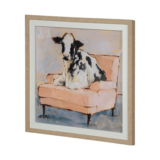 Mercana - Moo-ving In II by Ethan Harper a Hand Embellished Textured Framed Art Print Matted under Glass - 13500 view 2
