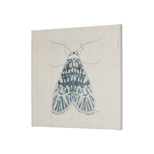 Mercana - Moth Blue I by Mercana Studio a Hand Embellished Textured Canvas - 102214-S view 2
