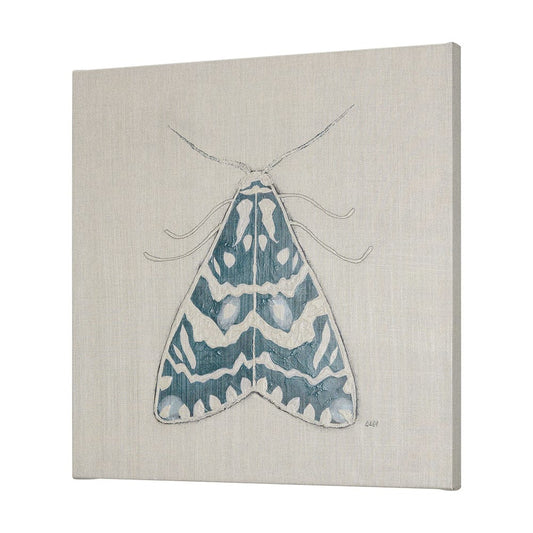 Mercana - Moth Blue III by Mercana Studio a Hand Embellished Textured Canvas - 102216-L view 2