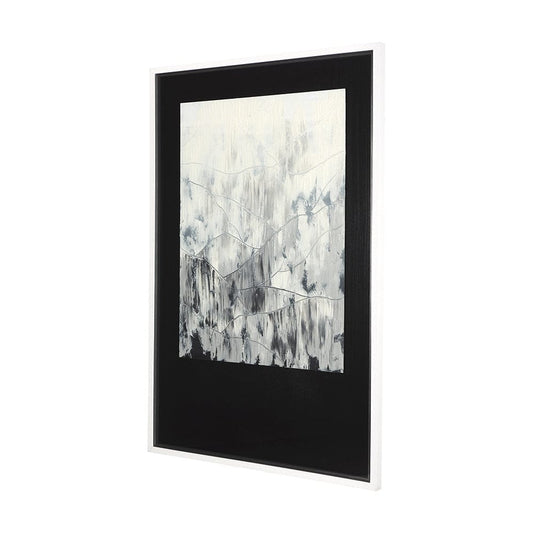 Mercana - Mountain Shades II by Mercana Studio a Hand Embellished Textured Framed Art Print Matted under Glass - 14898 view 2