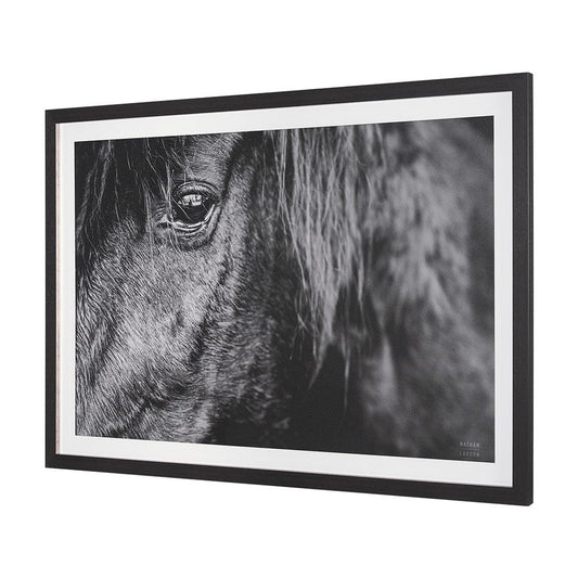 Mercana - Mustang by Nathan Larson a Hand Embellished Framed Art Print Matted under Glass - 15493 view 2