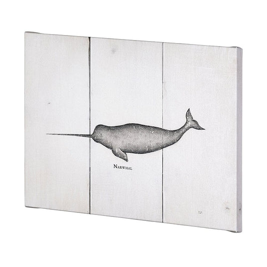 Mercana - Narwhal by Mercana Studio a Hand Embellished Textured Canvas - 101865-L view 2