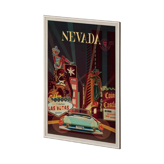 Mercana - Nevada Go USA XL by Mercana Studio a Hand Embelished Decograph Framed Art Print under Glass - 13709 view 2