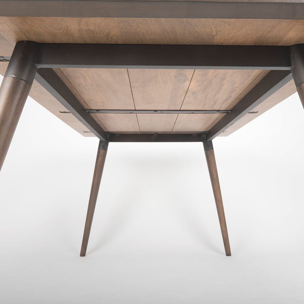 Mercana - Nicholas II 72x39 Brown Solid Wood Top Metal/Wood Leg Dining Table - 68844_CLOSEOUT view 12