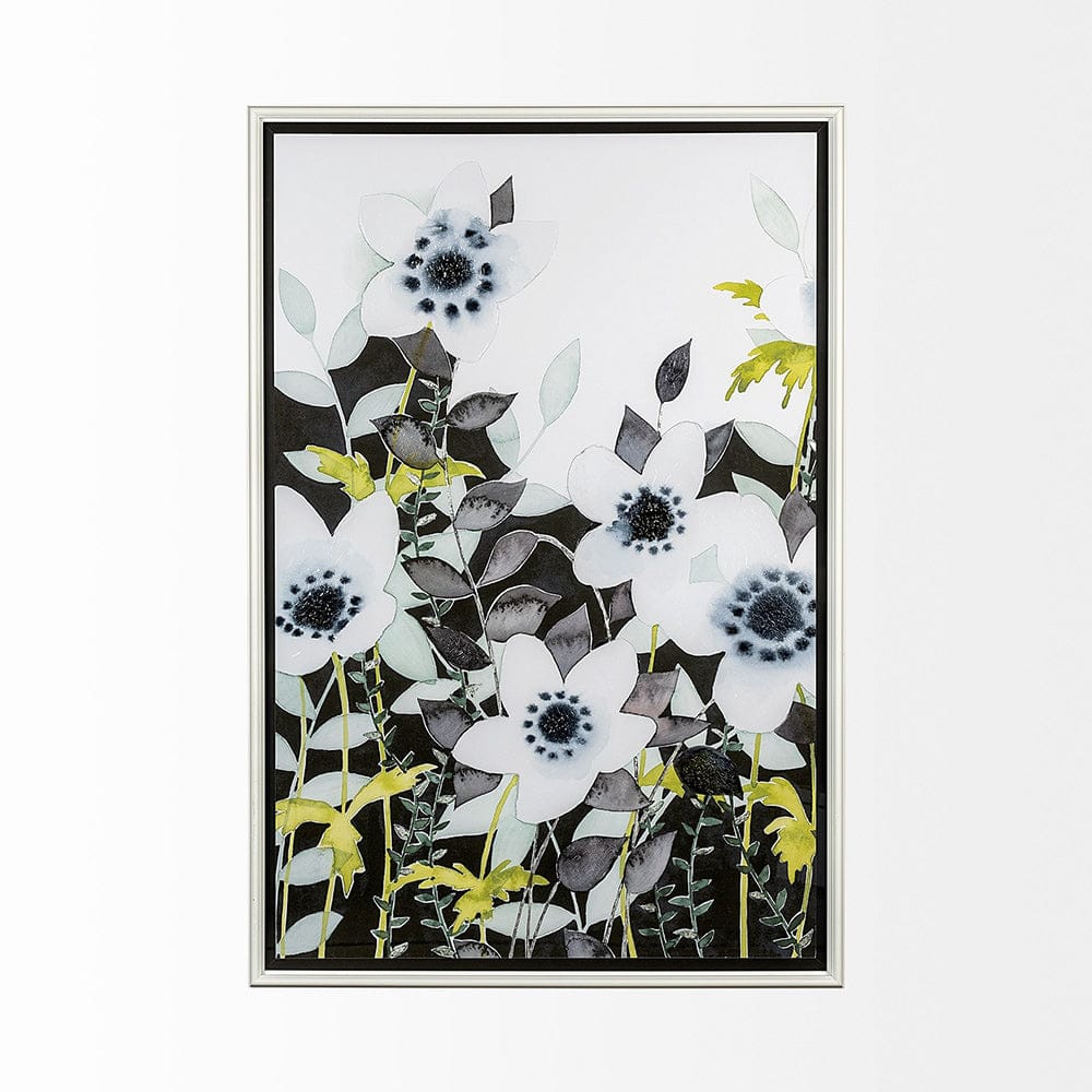 Mercana - Night Foliage I by Grace Popp a Hand Embellished Textured Framed Art Print Matted under Glass - 12955 view 5