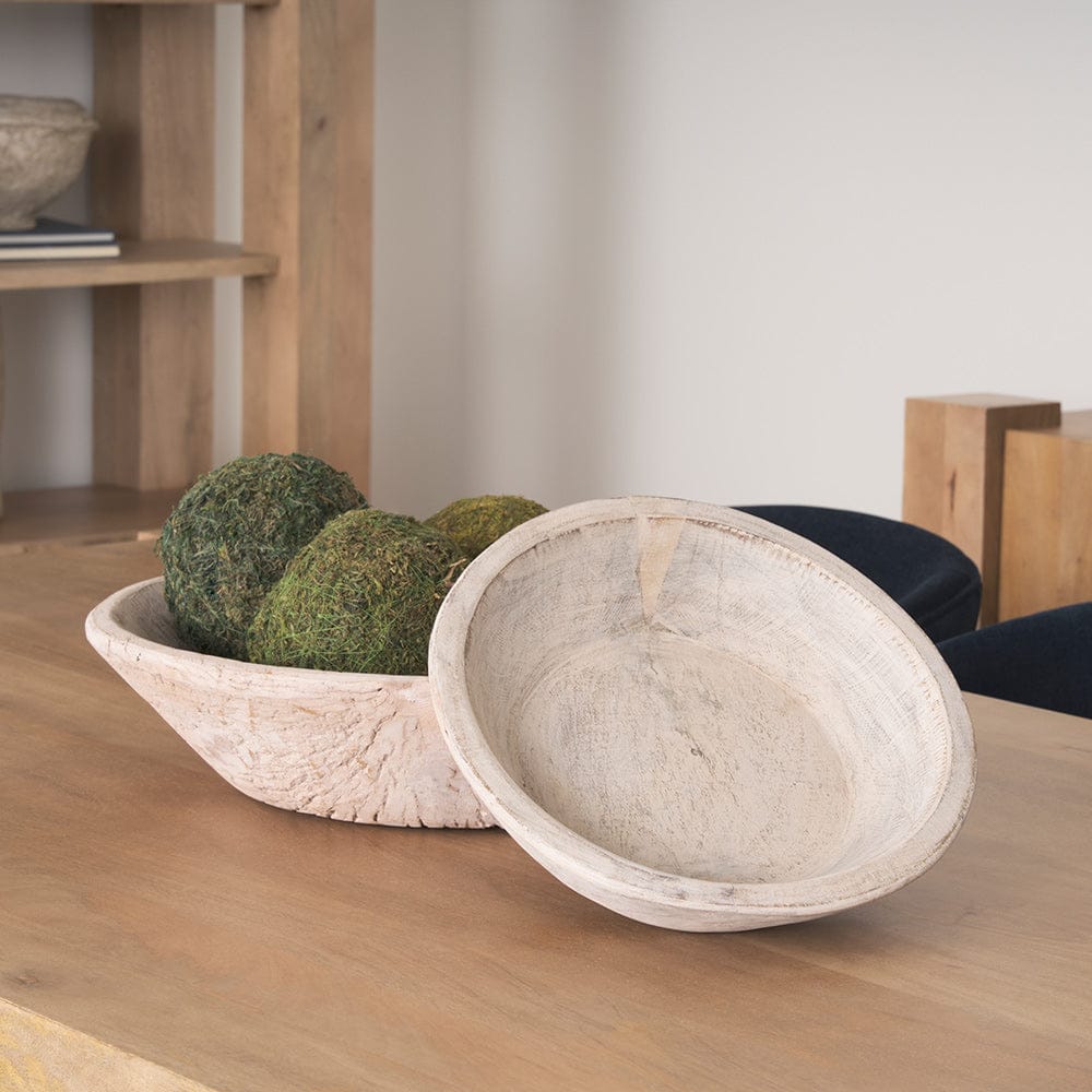 Mercana - Nikita Large Light-Wash Reclaimed Wood Bowls (Set of 2) - 70147 view 10