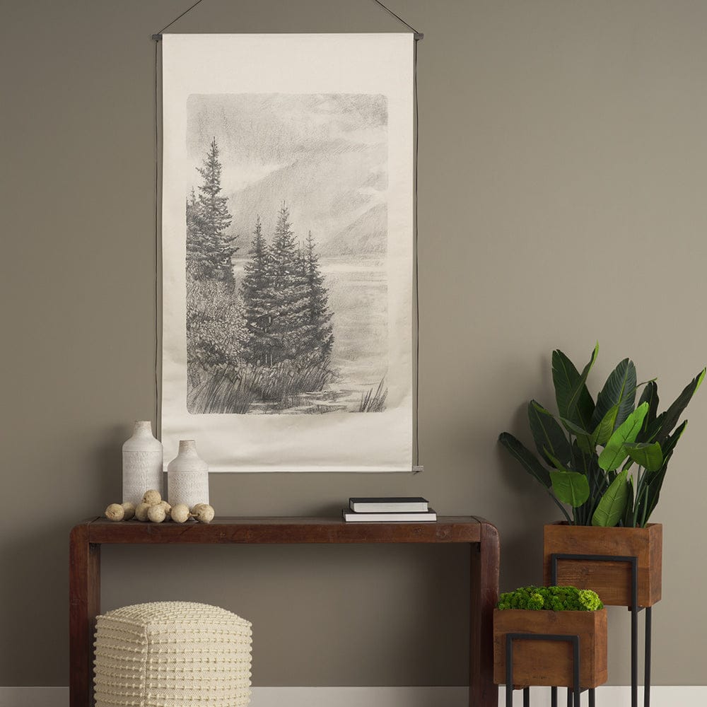 Mercana - Northern Forest I by Mercana Studio a Hand Embelished Textured Framed Art Print - 15406 view 6