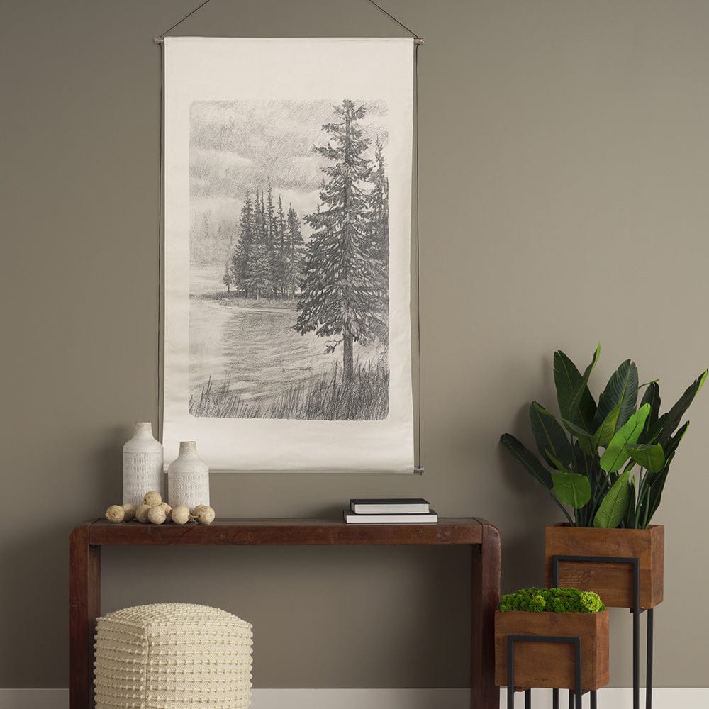 Mercana - Northern Forest II by Mercana Studio a Hand Embelished Textured Framed Art Print - 15407 view 6