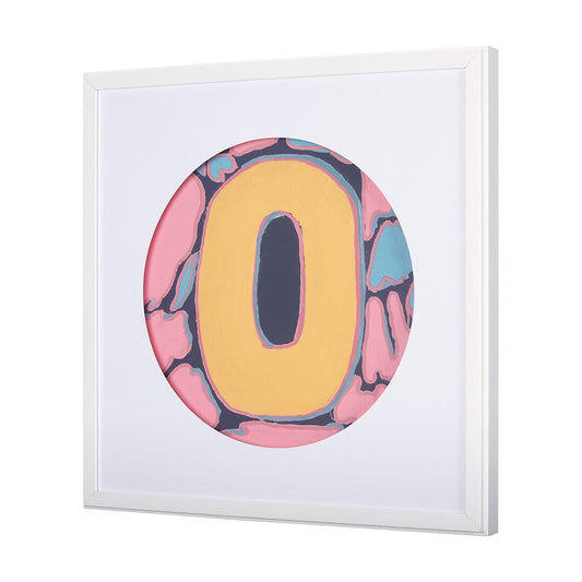 Mercana - Numbers X by Mercana Studio a Hand Embellished Textured Framed Art Print Matted under Glass - 14513 view 2