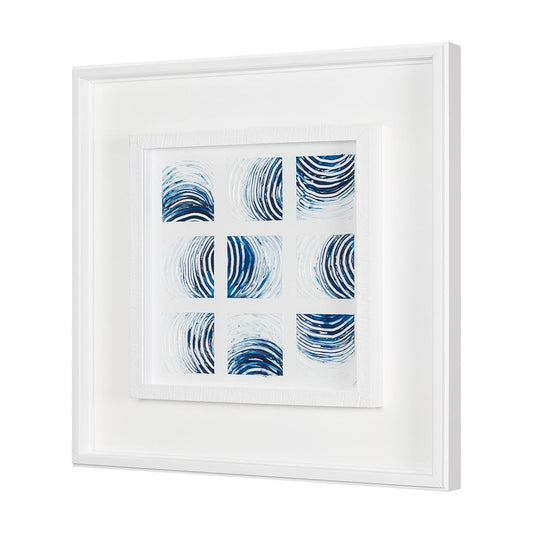 Mercana - Ocean Sounds II by Studio M a handmade Original Framed Artwork under Glass - 15039 view 2