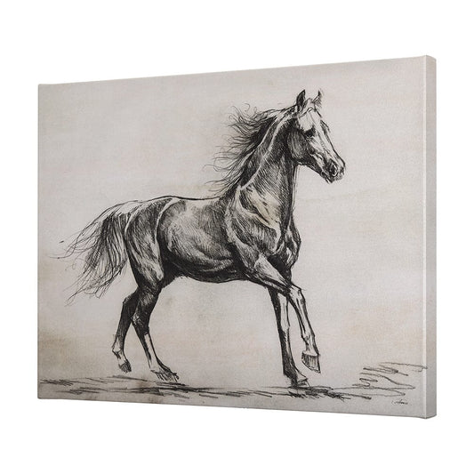 Mercana - Old West Collection V Horse Sketch by Mercana Studio a Hand Embellished Textured Canvas - 102457-L view 2