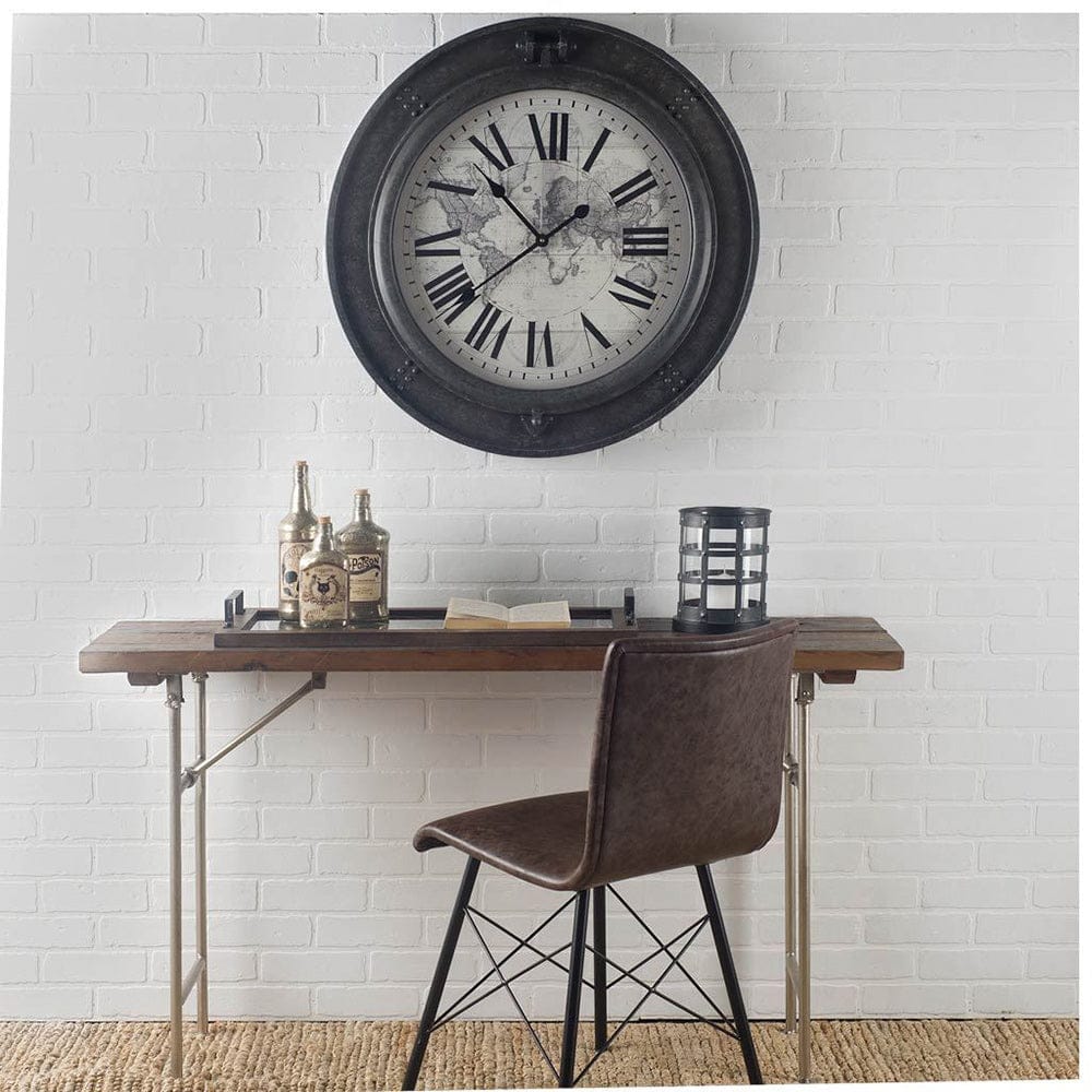 Mercana - Oliver Black Metal/Glass Caged Table Candle Holder - 67190_CLOSEOUT view 3