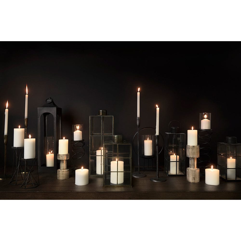 Mercana - Omega II Medium Black Metal Stacked Ring Table Candle Holder - 67879 view 5