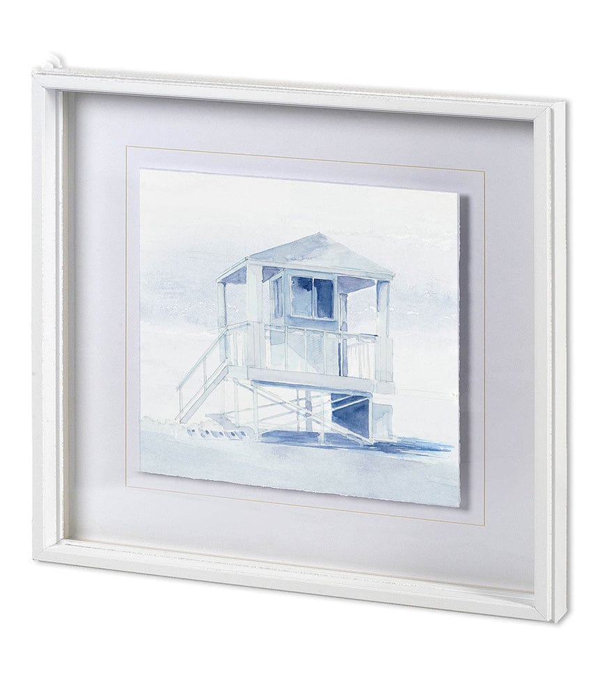 Mercana - On Beach I by Mercana Studio a Hand Embellished Textured Framed Art Print Matted under Glass - 11589 view 1