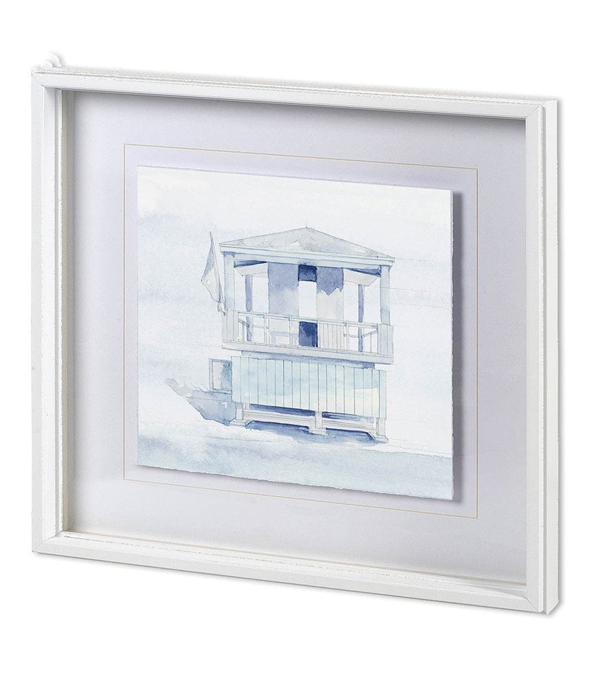 Mercana - On Beach II by Mercana Studio a Hand Embellished Textured Framed Art Print Matted under Glass - 11590 view 1