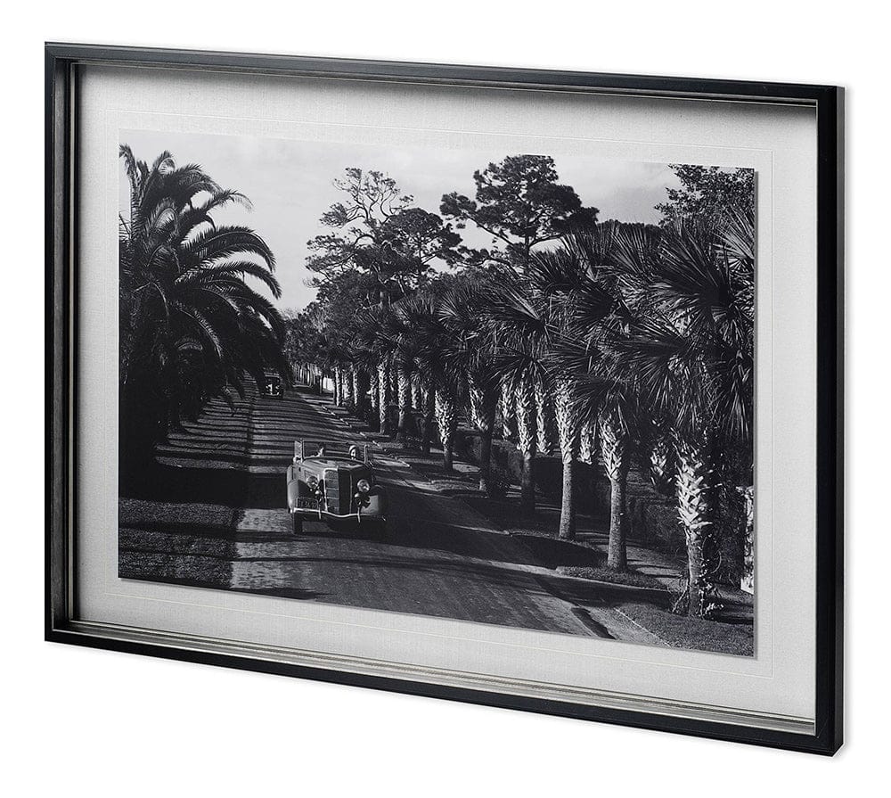 Mercana - On The Avenue - Hand Embellished Textured Framed Art Print Matted under Glass - 11837 view 1