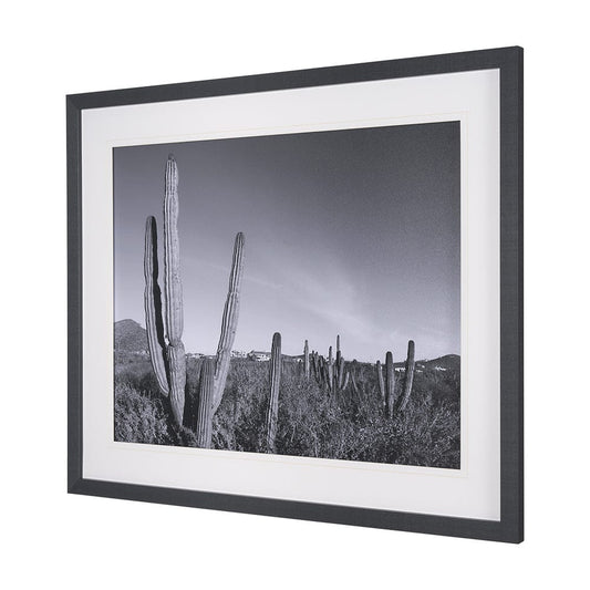 Mercana - On The Ranch Cactus I by Norm Stelfox Hand Embelished Textured Framed Art Print Matted under Glass - 15450 view 2