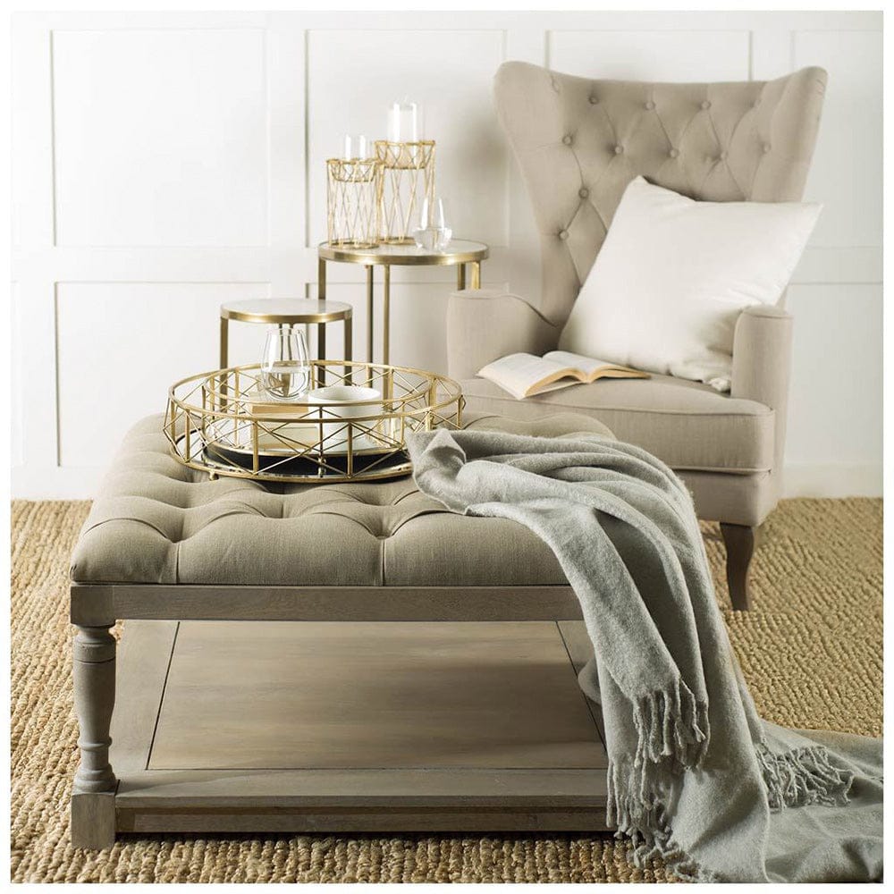 Mercana - Othello II Short Antiqued Brass Metal Table Candle Holder - 67187_CLOSEOUT view 3