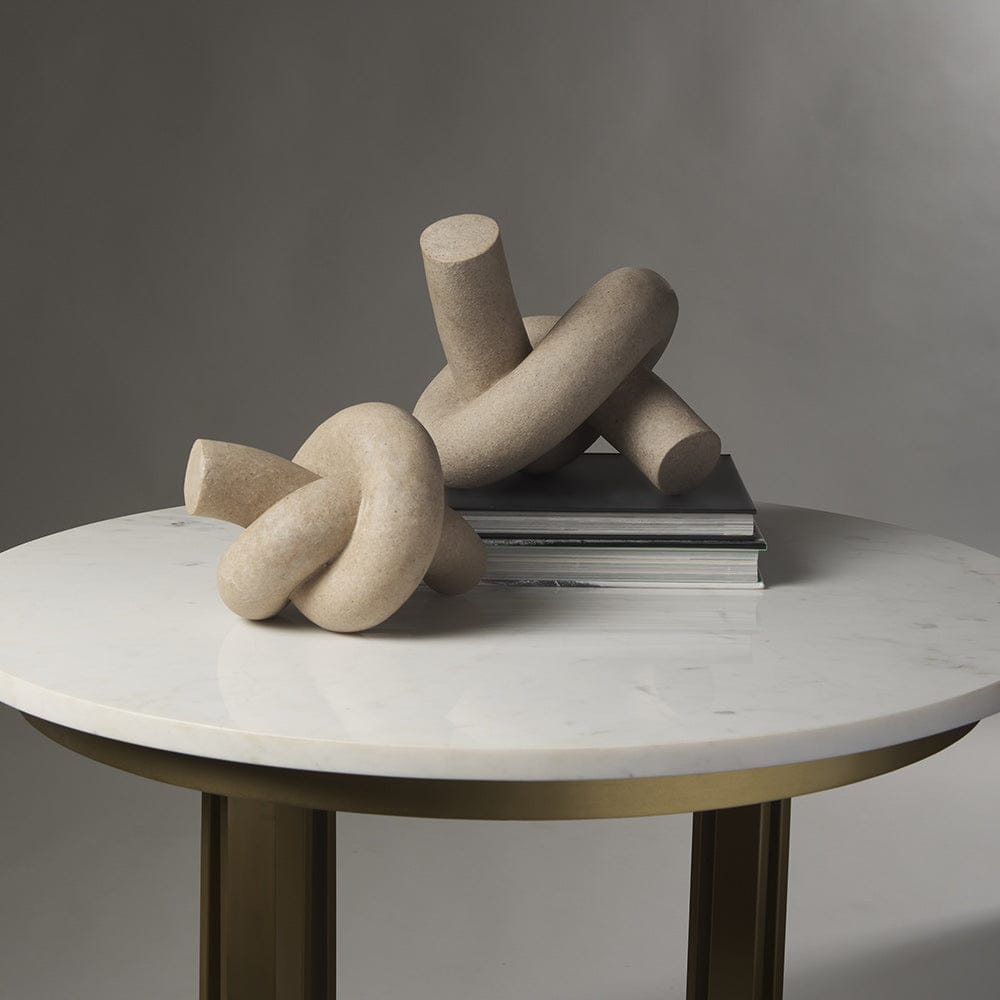 Mercana - Otto Sandstone Resin Large Knot Sculpture Decorative Object - 70180 view 9