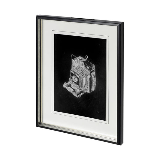 Mercana - Pacemaker Black I by Alarm a Hand Embellished Textured Framed Art Print Matted under Glass - 12780 view 2