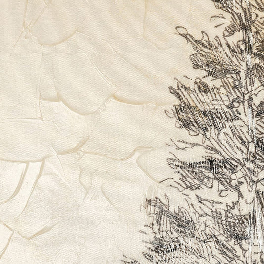 Mercana - Pacific North West Tree Sketch I by Melissa Wang a Hand Embellished Textured Canvas - 101430-S view 2
