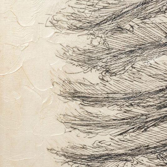 Mercana - Pacific North West Tree Sketch II by Melissa Wang a Hand Embellished Textured Canvas - 101431-L view 2