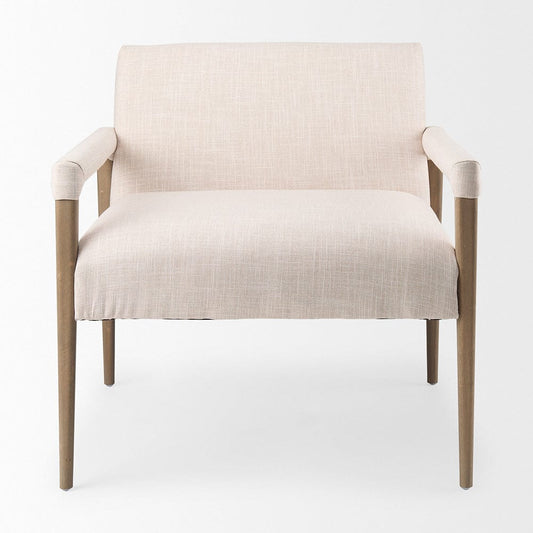 Mercana - Palisades Cream Upholstery w/ Solid Wood Accent Chair - 69919 view 2