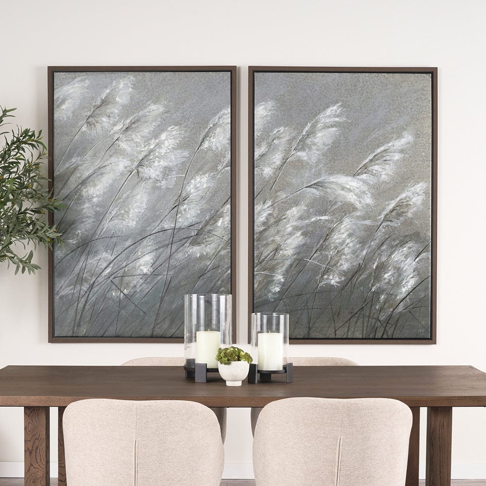 Mercana - Pampas Grass Breeze I by Mercana Studio a Hand Embellished Textured Framed Canvas - 102628-FL view 8
