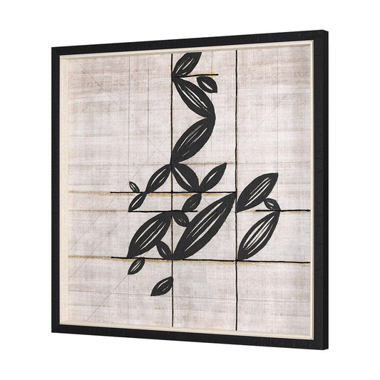 Mercana - Papyrus Foliage I by Mercana Studio a Hand Embellished Textured Framed Art Print - 15181 view 2