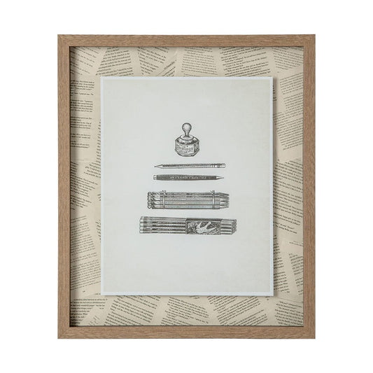 Mercana - Pencils & Pen by Sam Appleman a Framed Art Print Matted under Glass - 12072 view 2