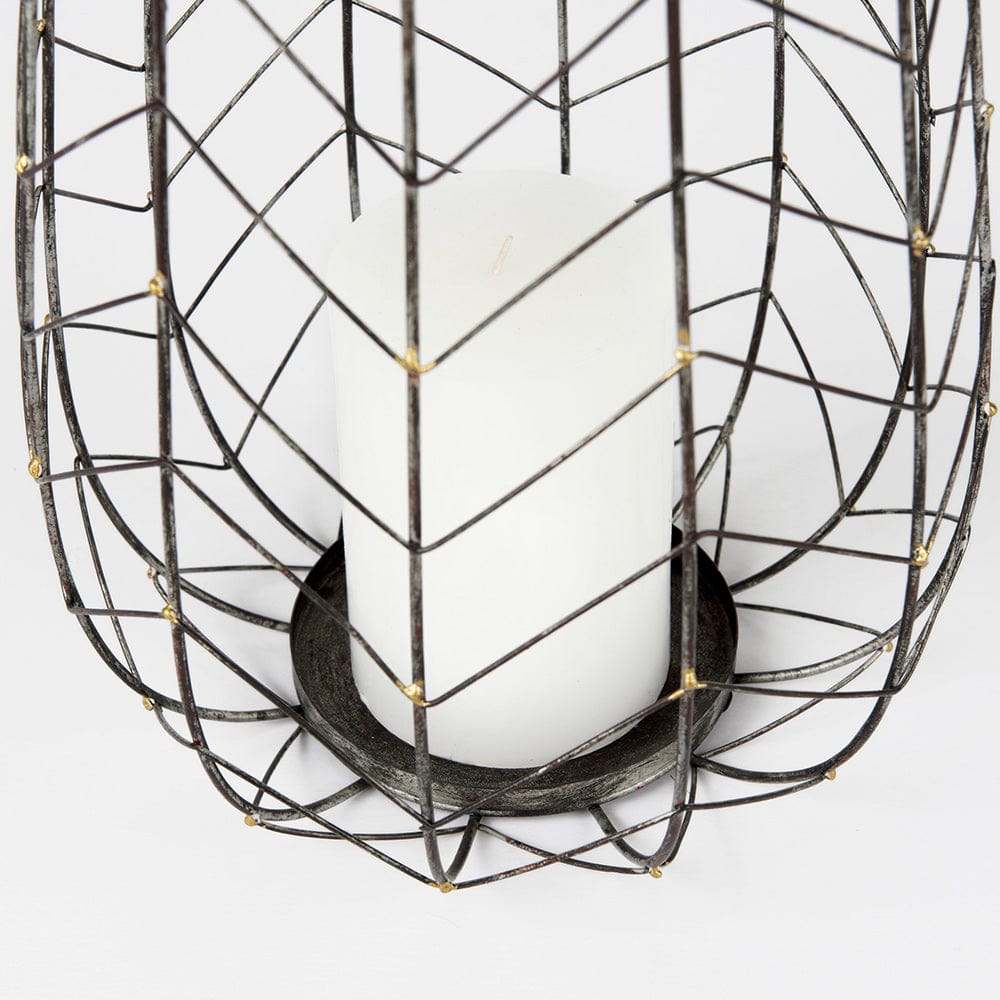 Mercana - Petiole II Large Gold Toned Metal Table Candle Holder - 68028 view 9