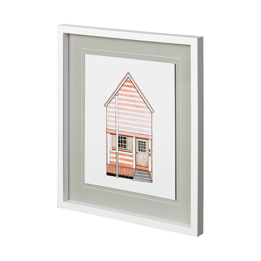 Mercana - Petit Mansion I by Jones a Hand Embellished Textured Framed Art Print Matted under Glass - 12353 view 1